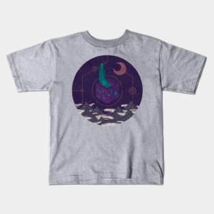 It appeared in the night sky, and it made the wind sharp Kids T-Shirt